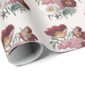 pioenrozenwikkelpapier cadeaupapier (Rol Hoek)