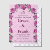 Pioenuitnodiging. Uitnodiging (Offset (Uitnodiging))