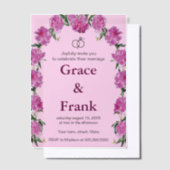 Pioenuitnodiging. Uitnodiging (Offset)