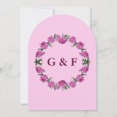 Pioenuitnodiging. Uitnodiging (Achterkant)