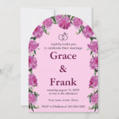 Pioenuitnodiging. Uitnodiging (Voorkant)