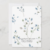 Pioletes en Violetes Baby shower Uitnodiging (Achterkant)