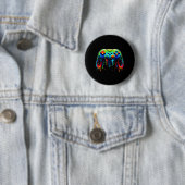 Pion For Gaming Gamer Graphic Design 3 Ronde Button 5,7 Cm (In situ)