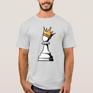 pion met een kroon t-shirt
