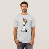 pion met een kroon t-shirt (Voorkant volledig)