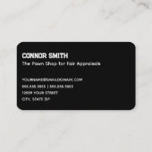 💰💼📊 Pion Shop Visitekaartje (Achterkant)