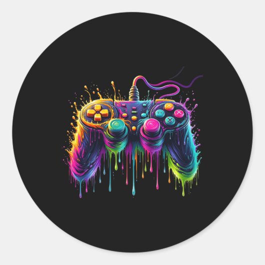 Pion voor gaming gamer grafisch ontwerp 2 ronde sticker (Voorkant)