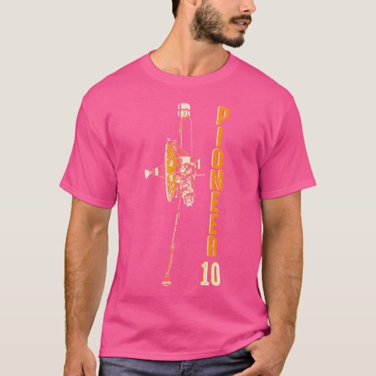 Pioneer 10 ruimtesonde planeet Jupiter zonnestelse T-shirt (Voorkant)