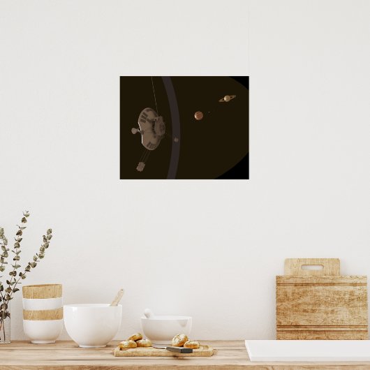 Pioneer 11 Space Exploration Science Poster (Keuken)