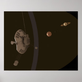 Pioneer 11 Space Exploration Science Poster