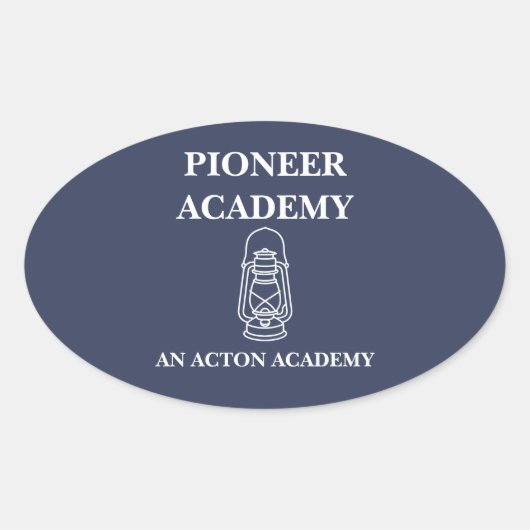 Pioneer Acton Academy Oval Sticker (Voorkant)