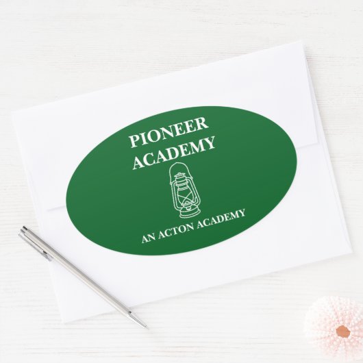 Pioneer Acton Academy Oval Sticker (Envelop)