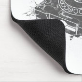 Pioneer CDJ-1000 Graffiti Muismat (Hoek)