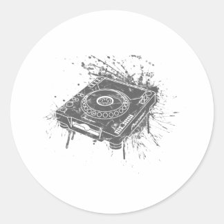 Pioneer CDJ-1000 Graffiti Ronde Sticker