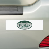 Pioneer Colorado-licentievalovaal Bumpersticker (Op auto)