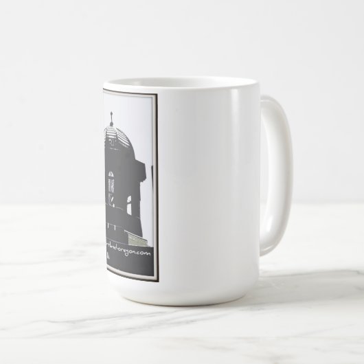 Pioneer Courthouse Coffee Mok (Voorkant rechts)