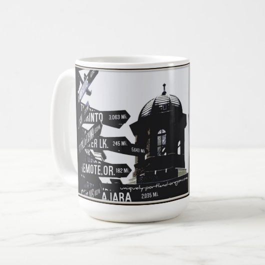 Pioneer Courthouse Coffee Mok (Voorkant links)