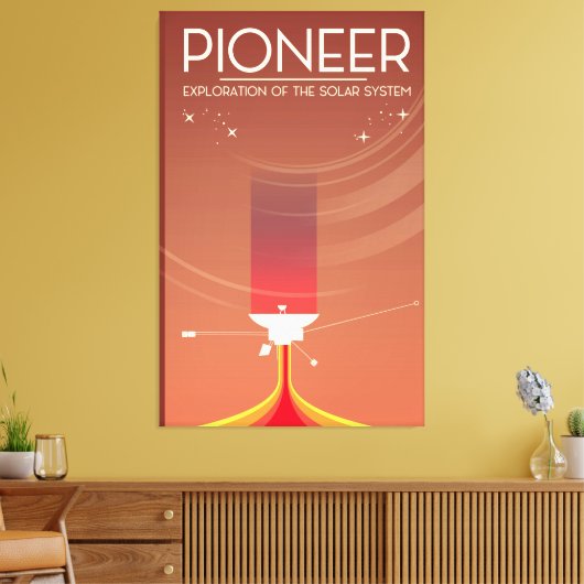 Pioneer Exploration of the Solar System Canvas Afdruk (Insitu (Woonkamer))