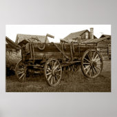 Pioneer Freight Wagon - Nevada City Ghost Town Poster (Voorkant)