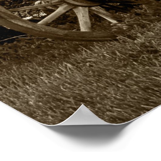 Pioneer Freight Wagon - Nevada City Ghost Town Poster (Hoek)