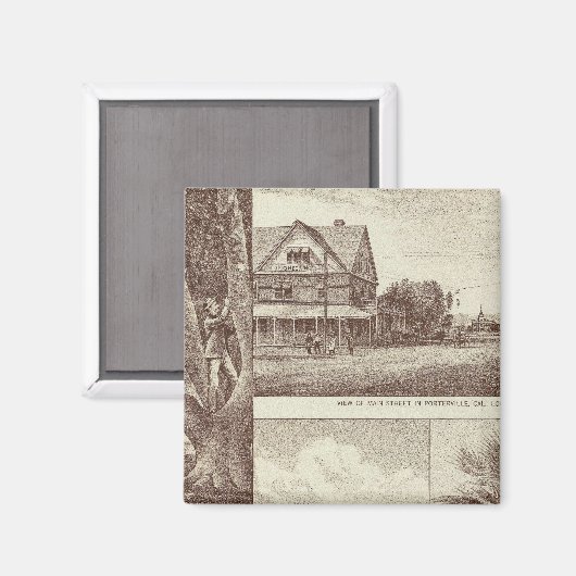 Pioneer Land Co. tract, Porterville Magneet (Voorkant / Achterkant)