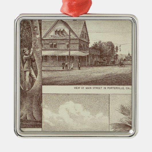 Pioneer Land Co. tract, Porterville Metalen Ornament (Voorkant)