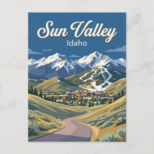Pioneer Mountains Foothills Idaho Briefkaart (Voorkant)