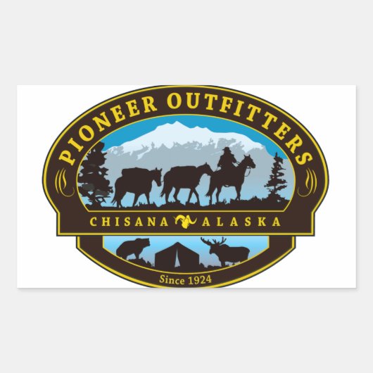 Pioneer Outfitters Logo sticker (Voorkant)