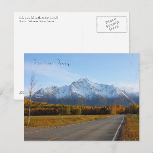 Pioneer Peak Briefkaart (Voorkant / Achterkant)