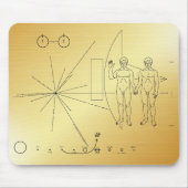 Pioneer Plaque Adam en Adam Muismat (Voorkant)