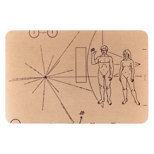 Pioneer Plaque Flexibele Magneet (Horizontaal)