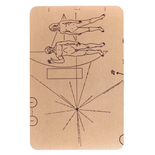 Pioneer Plaque Flexibele Magneet (Verticaal)