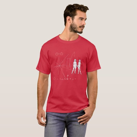 Pioneer plaque Only Women T-shirt (Voorkant volledig)