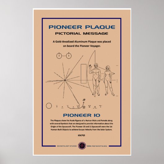 Pioneer Plaque Poster (Voorkant)