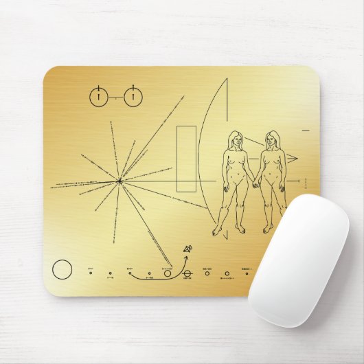 Pioneer plaque Women Muismat (Met muis)