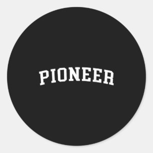 pioneer ronde sticker