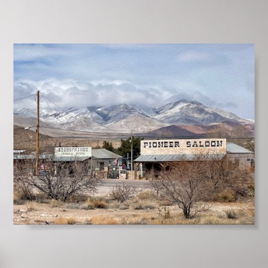 Pioneer Salon & Goodspringen General Store-Winter Poster (Voorkant)