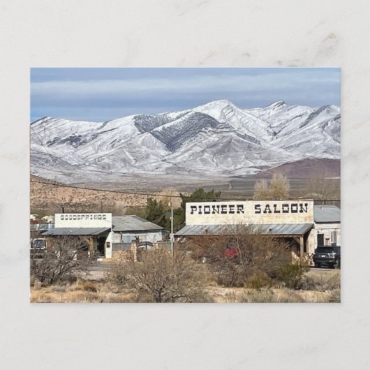 Pioneer Saloon Briefkaart (Voorkant)