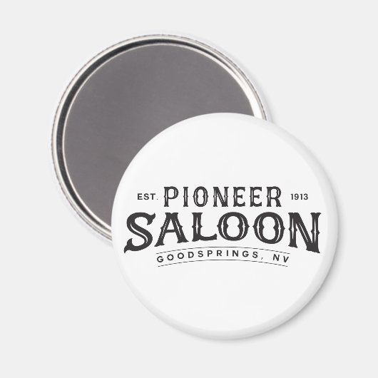 Pioneer Saloon Circular Magnet (Voorkant / Achterkant)