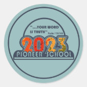 Pioneer School 2023 Sticker (Voorkant)