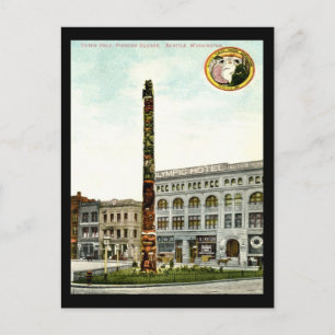 Pioneer Square, Seattle 1908  Briefkaart