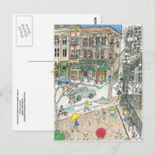 Pioneer Square, Seattle, Washington Briefkaart (Voorkant / Achterkant)