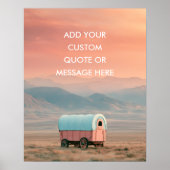 Pioneer Wagon Prairie - Maak Je Eigen Quote Poster (Voorkant)