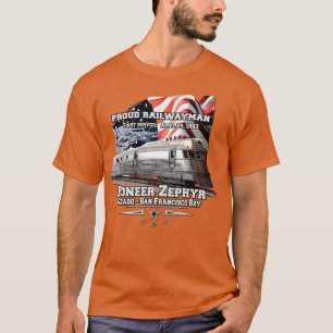 Pioneer Zephyr Americas stroomlijnt eerst Train T-shirt
