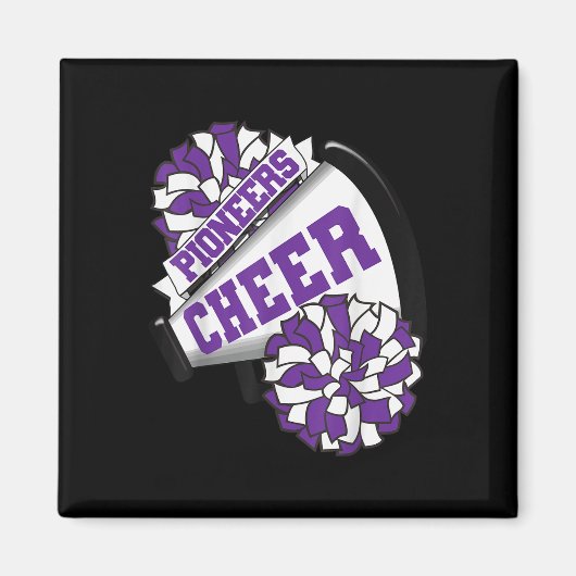 Pioneers Cheer Back To School Cheerleading Spirit  Magneet (Voorkant)