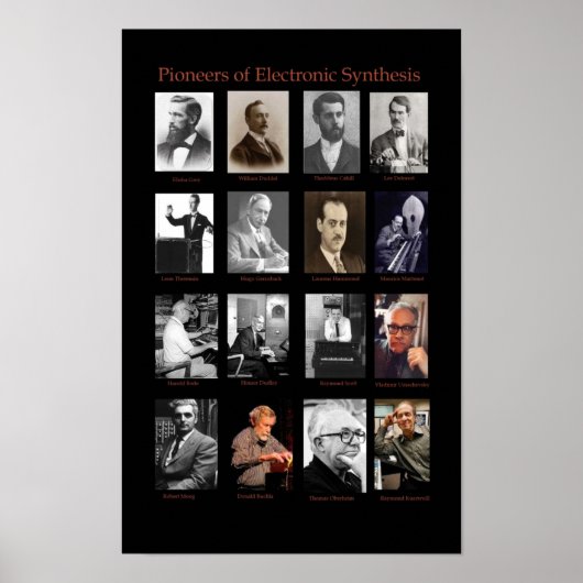 Pioneers of Electronic Music Poster (Voorkant)