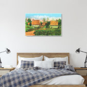 Pioneers Village Scene in Forest River Park # 2 Canvas Afdruk (Insitu (Slaapkamer))