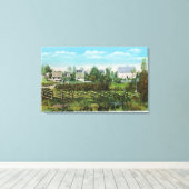 Pioneers Village Scene in Forest River Park # Canvas Afdruk (Insitu (Houten vloer))