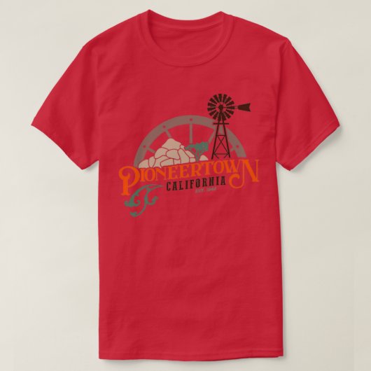 Pioneertown California T-shirt (Design voorkant)