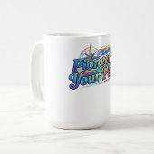 Pionier Je Eigen Pad T-Shirt Koffiemok (Voorkant links)